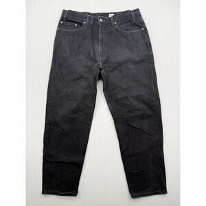 Vintage Levi’s 550 Relaxed Fit Tapered Leg Black Jeans 38x30